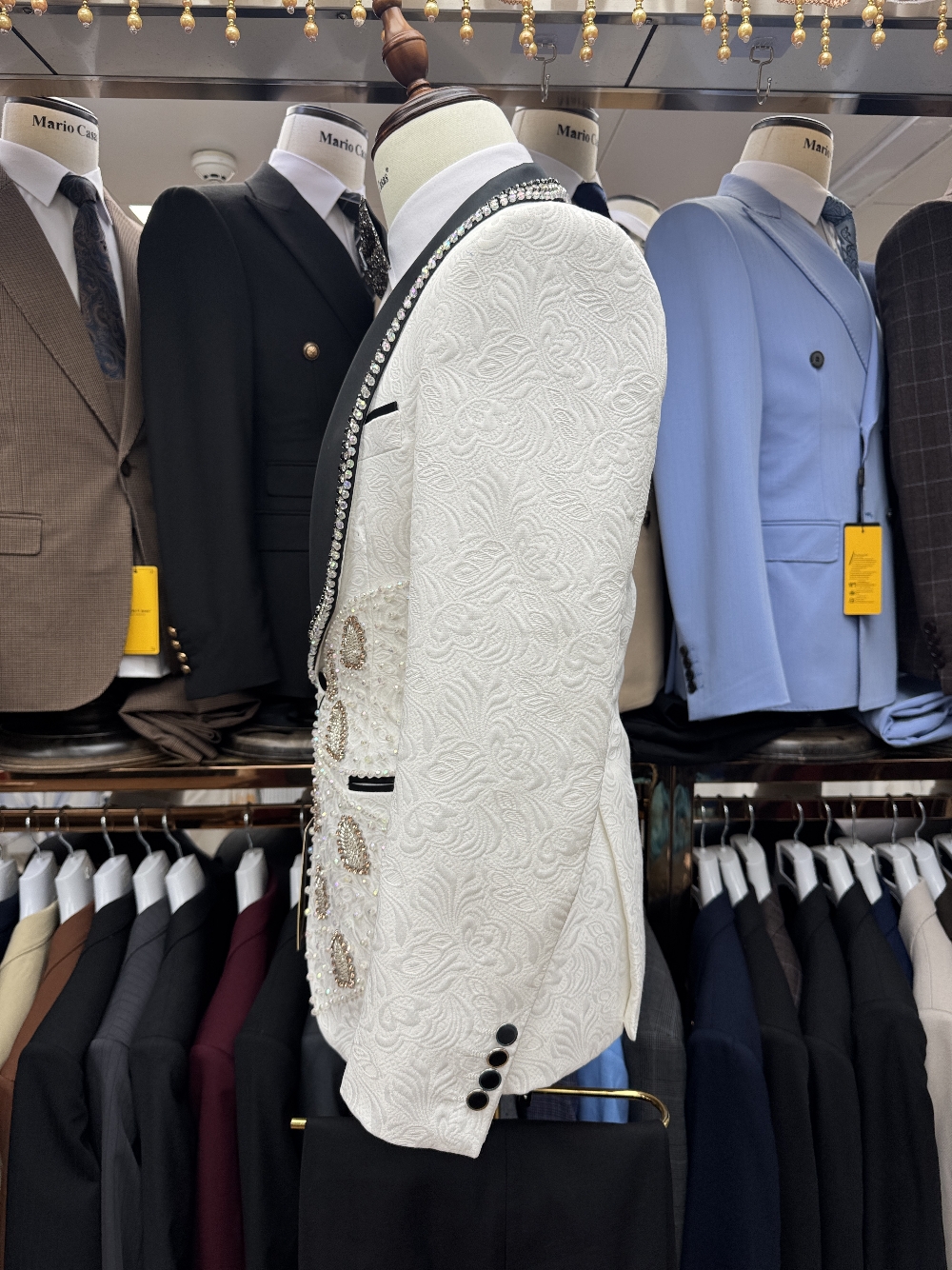 Richly Pearls Beaded Men Suit  – Men Formal Wear Sale Bewertung und Preis