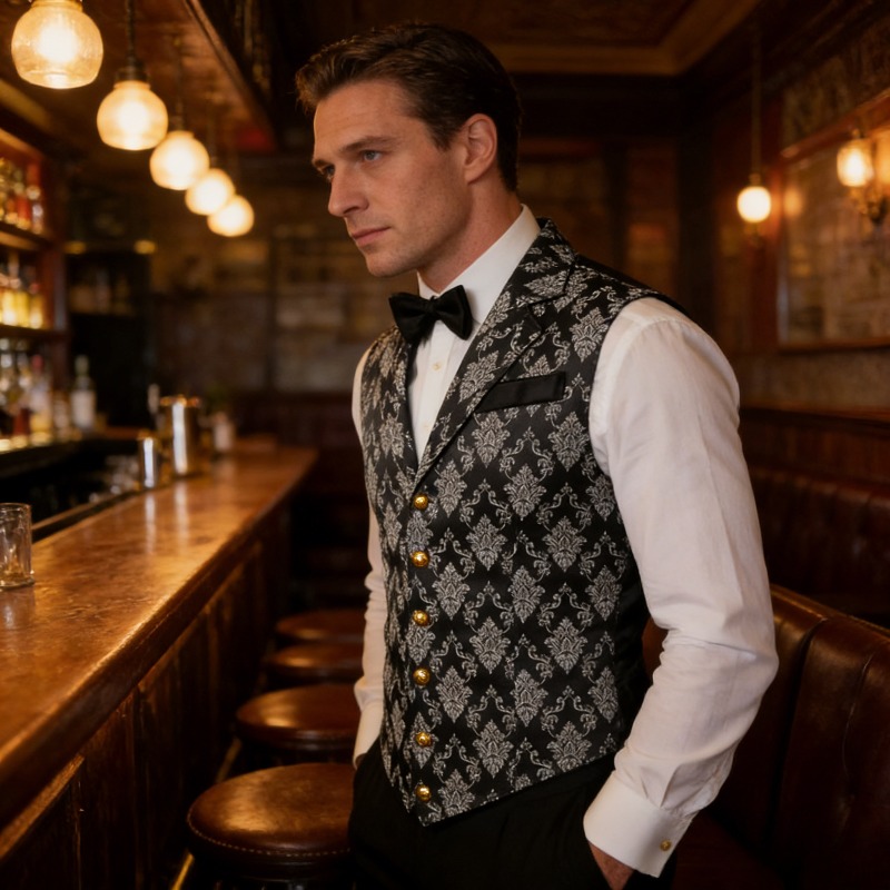 Slim Fit Vest British Retro St – Men'S Formal Wear Waistcoat Bewertung und Preis