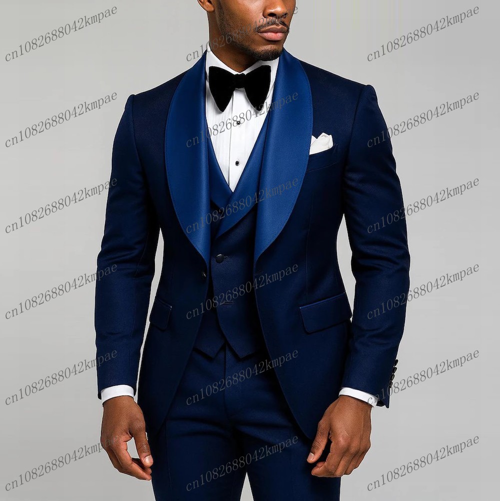New Navy Blue Formal Men Suit  – Men'S Used Formal Wear Bewertung und Preis