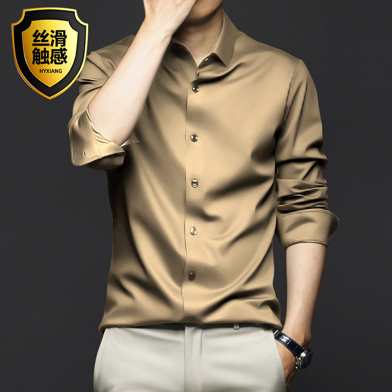 S-5XL Men's Shirt Long Sleeve  – Korean Men Formal Wear Bewertung und Preis