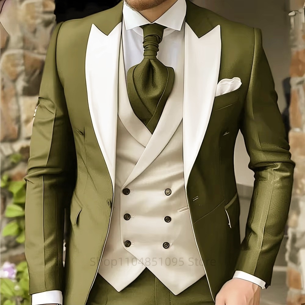 Men's Suits Elegant Pointed Co – Men Formal Wear For Dinner Bewertung und Preis