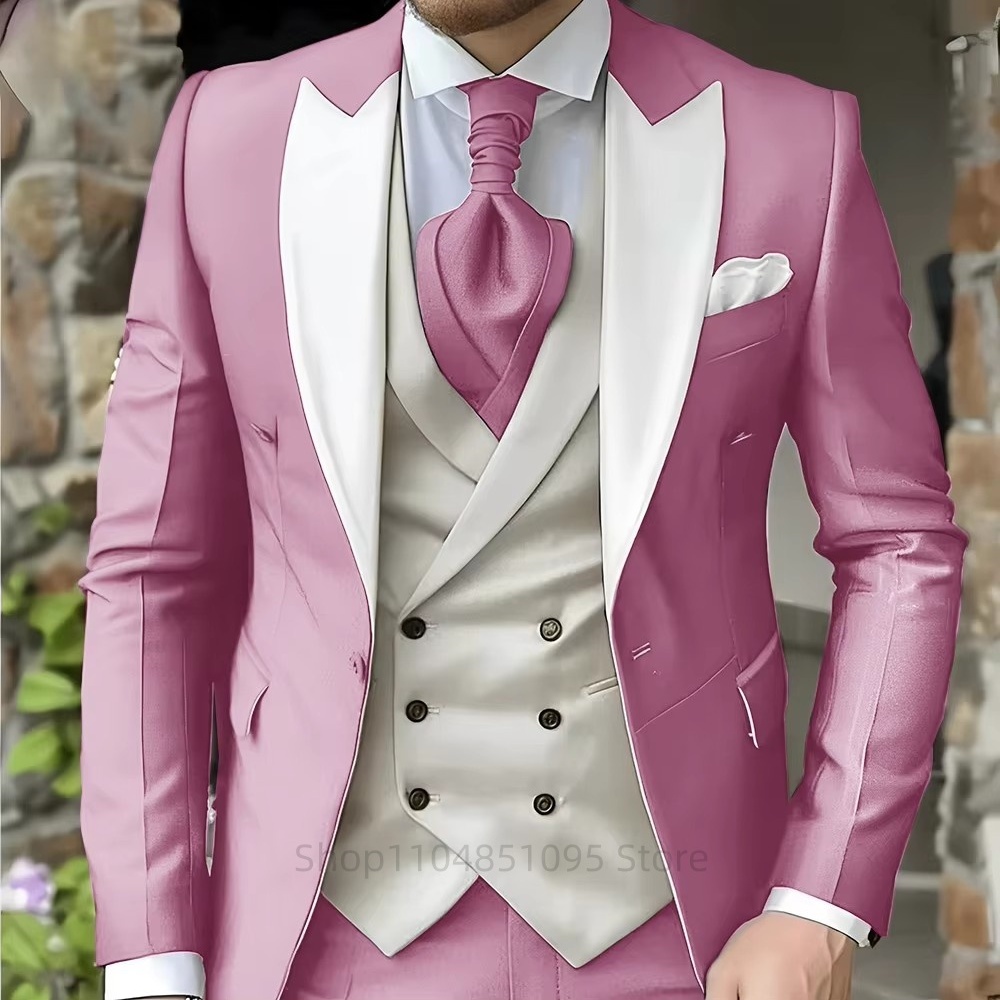 Men's Suits Elegant Pointed Co – Men Formal Wear For Dinner Bewertung und Preis