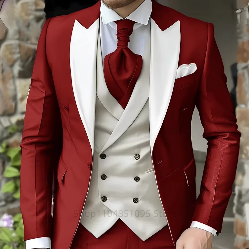 Men's Suits Elegant Pointed Co – Men Formal Wear For Dinner Bewertung und Preis