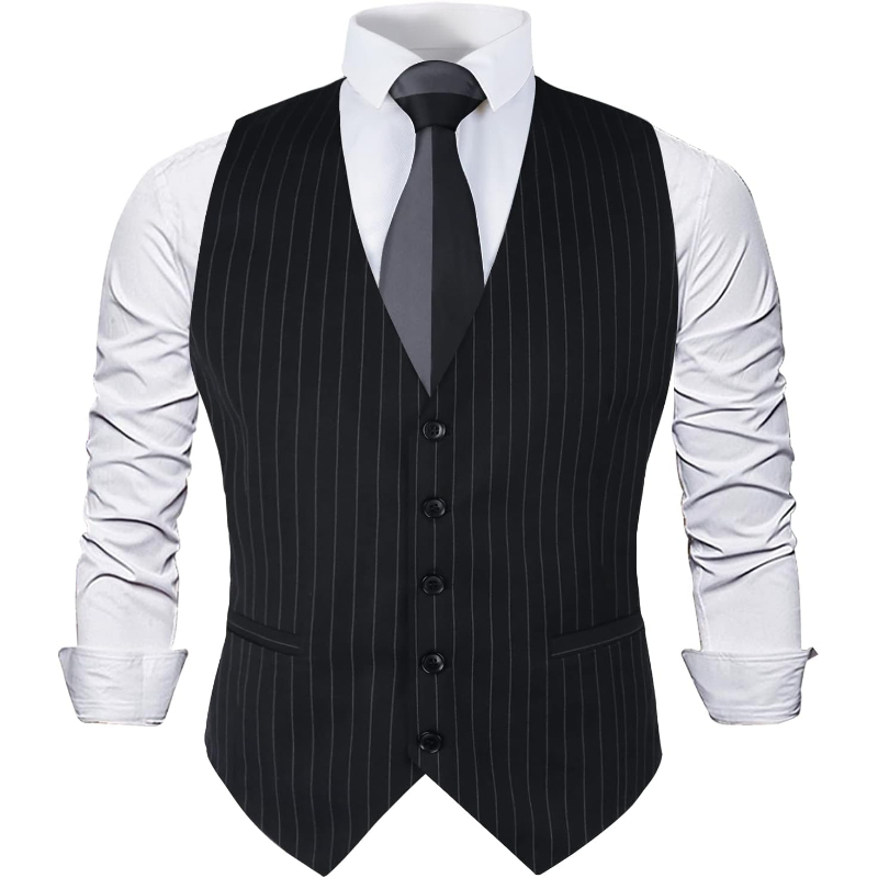 Mens Pinstripe Business Suit V – Men'S Formal Wear Waistcoat Bewertung und Preis