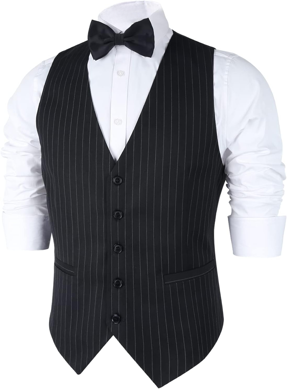 Mens Pinstripe Business Suit V – Men'S Formal Wear Waistcoat Bewertung und Preis