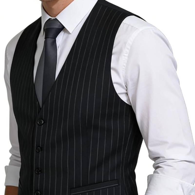 Mens Pinstripe Business Suit V – Men'S Formal Wear Waistcoat Bewertung und Preis