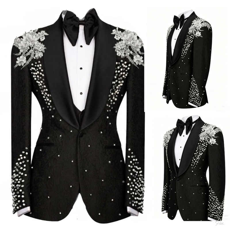 Sparkly Crystals Suit For Men  – Men Formal Wear For Dinner Bewertung und Preis