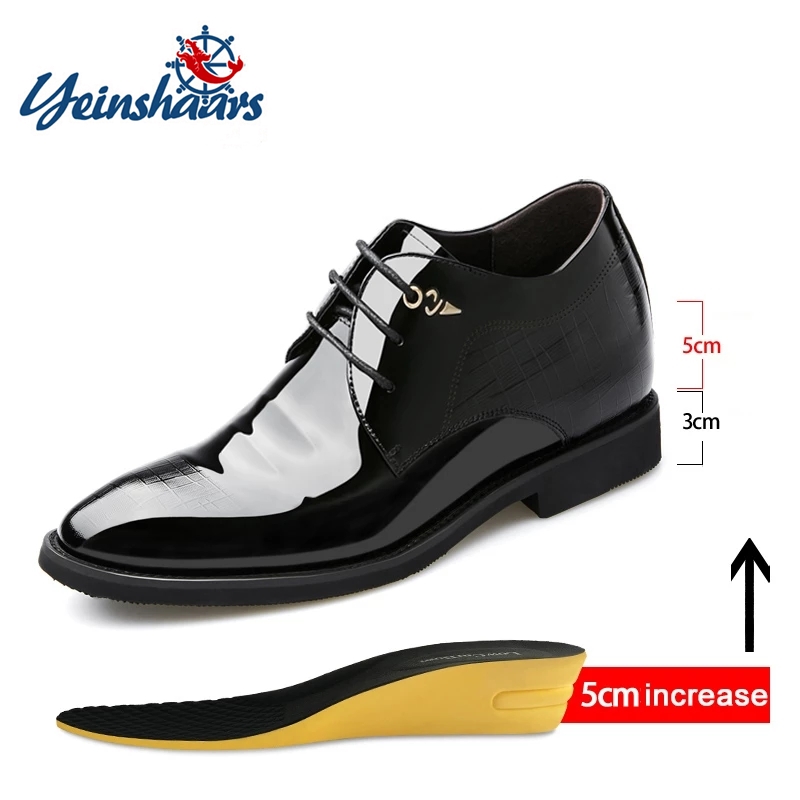 3/6/8 Cm Elevator Shoes Men Dr – Men'S Used Formal Wear Bewertung und Preis