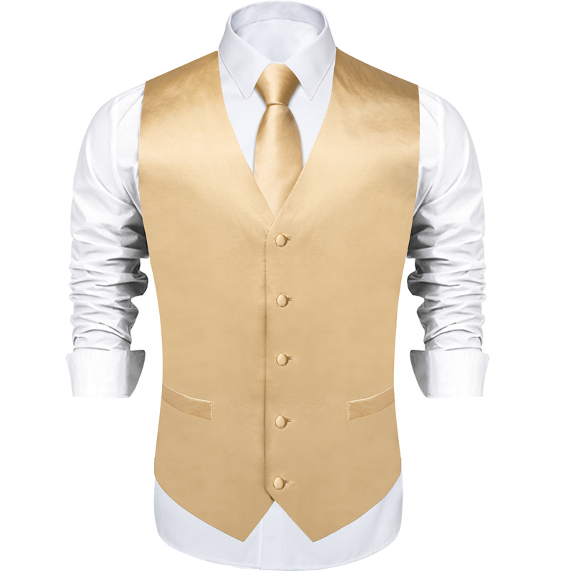 Elegant Solid Color V-neck Wai – Men'S Formal Wear Waistcoat Bewertung und Preis