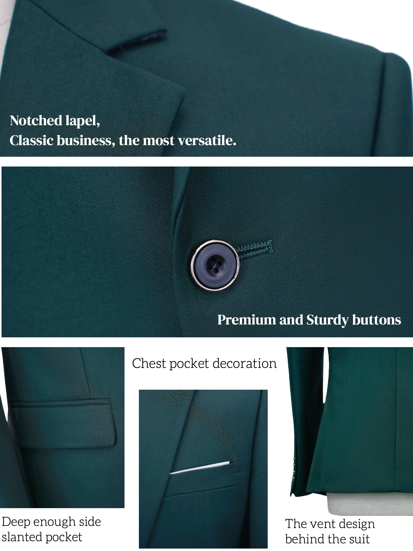 2pcs Men's All-Season Suit Set – Men Formal Wear For Dinner Bewertung und Preis
