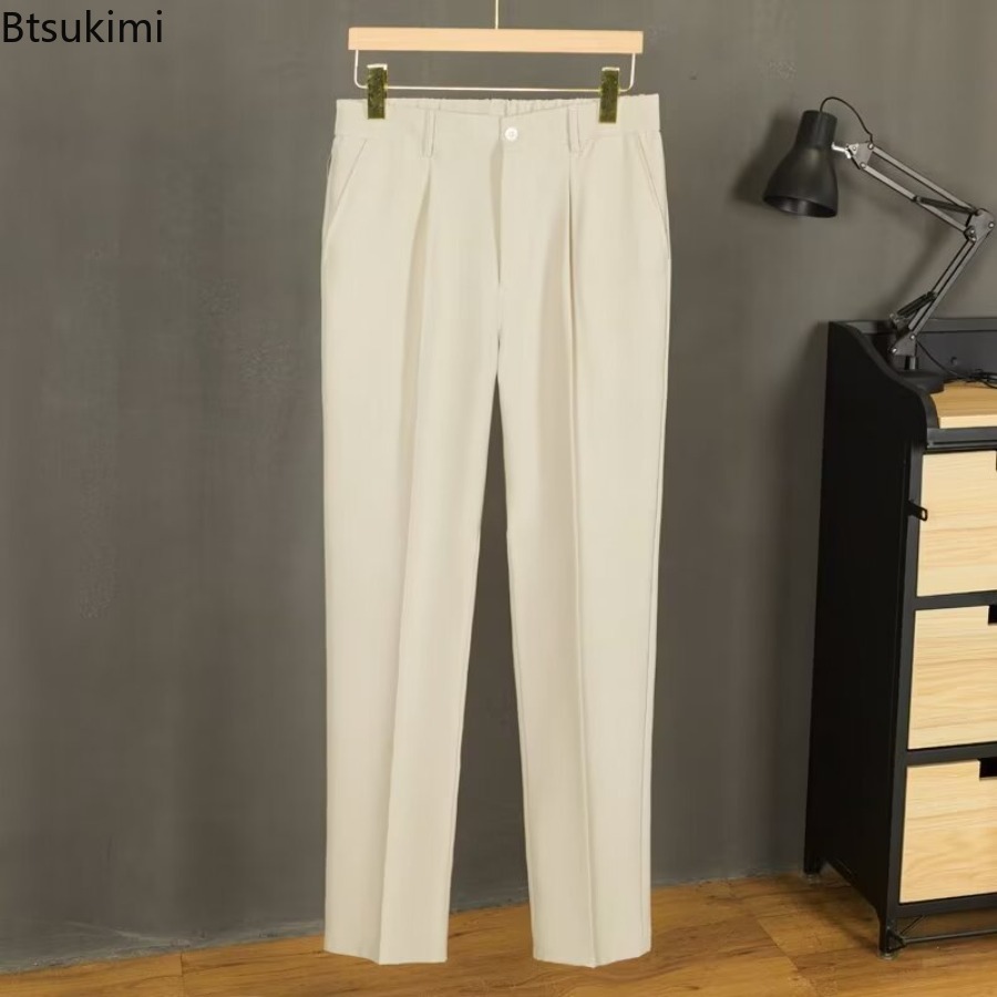 Men's Summer Mid Waist Casual  – Korean Men Formal Wear Bewertung und Preis