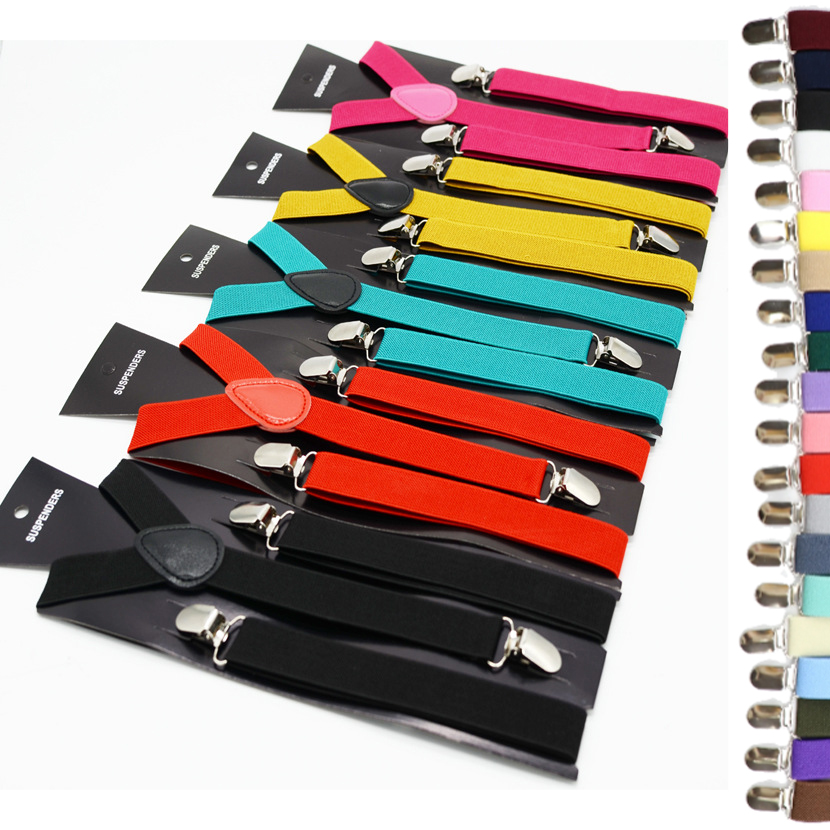 Unisex Solid Color Suspenders  – Suspender Clip Formal Bewertung und Preis