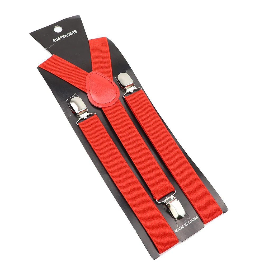 Unisex Solid Color Suspenders  – Suspender Clip Formal Bewertung und Preis
