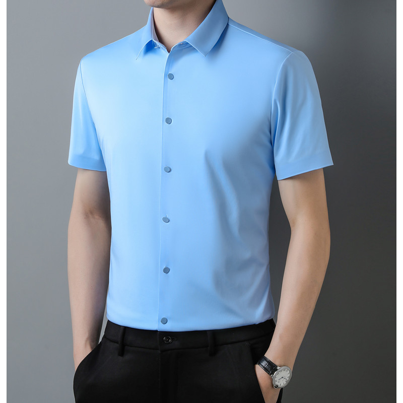 Men's Premium Shirt New Summer – Men Formal Office Wear Shirts Bewertung und Preis