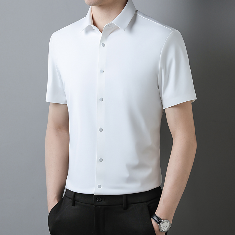 Men's Premium Shirt New Summer – Men Formal Office Wear Shirts Bewertung und Preis