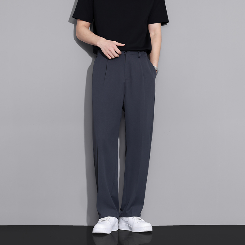 Beige Suit Pants Men Loose Fit – Korean Men Formal Wear Bewertung und Preis