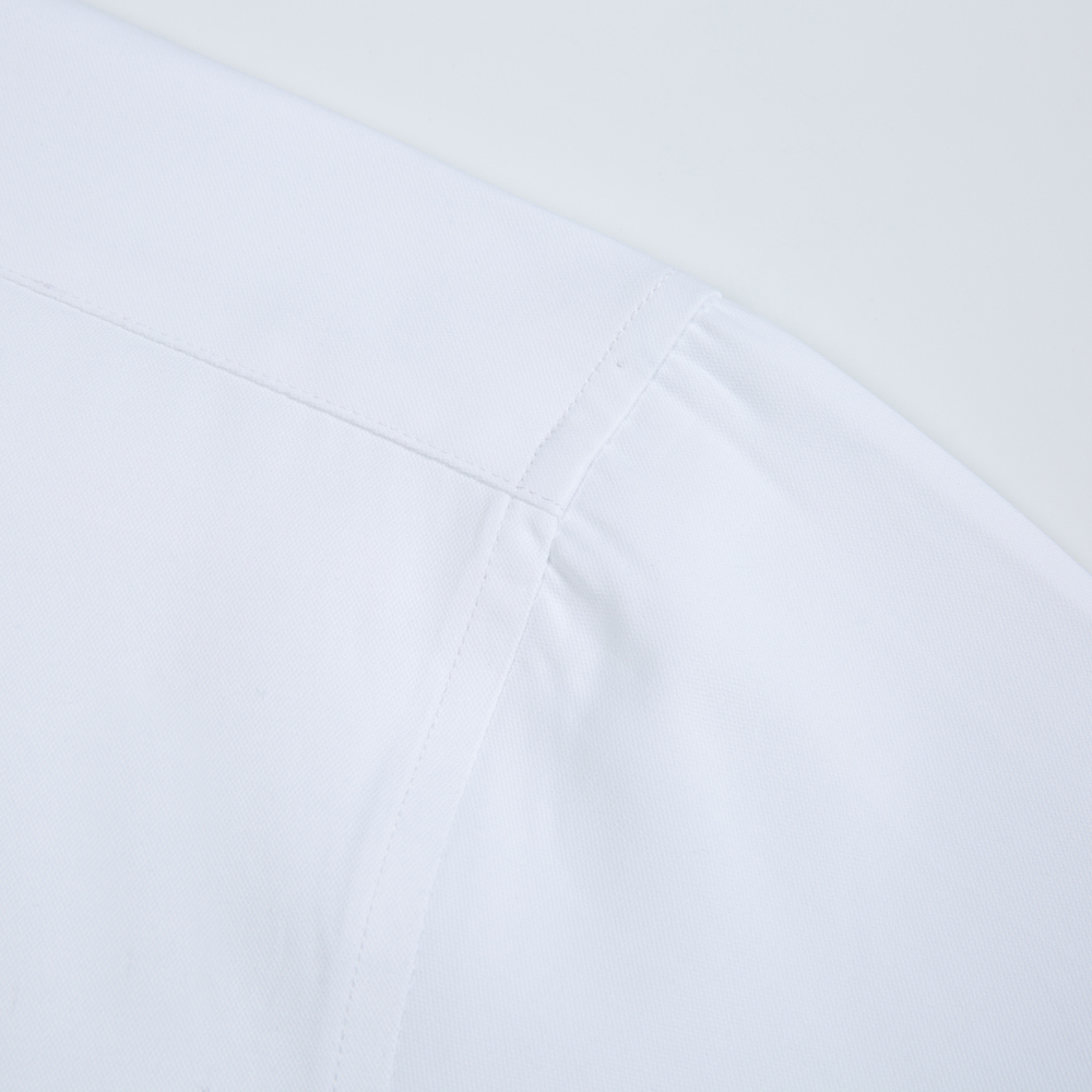White Solid Color Men's Long S – Men Formal Office Wear Shirts Bewertung und Preis