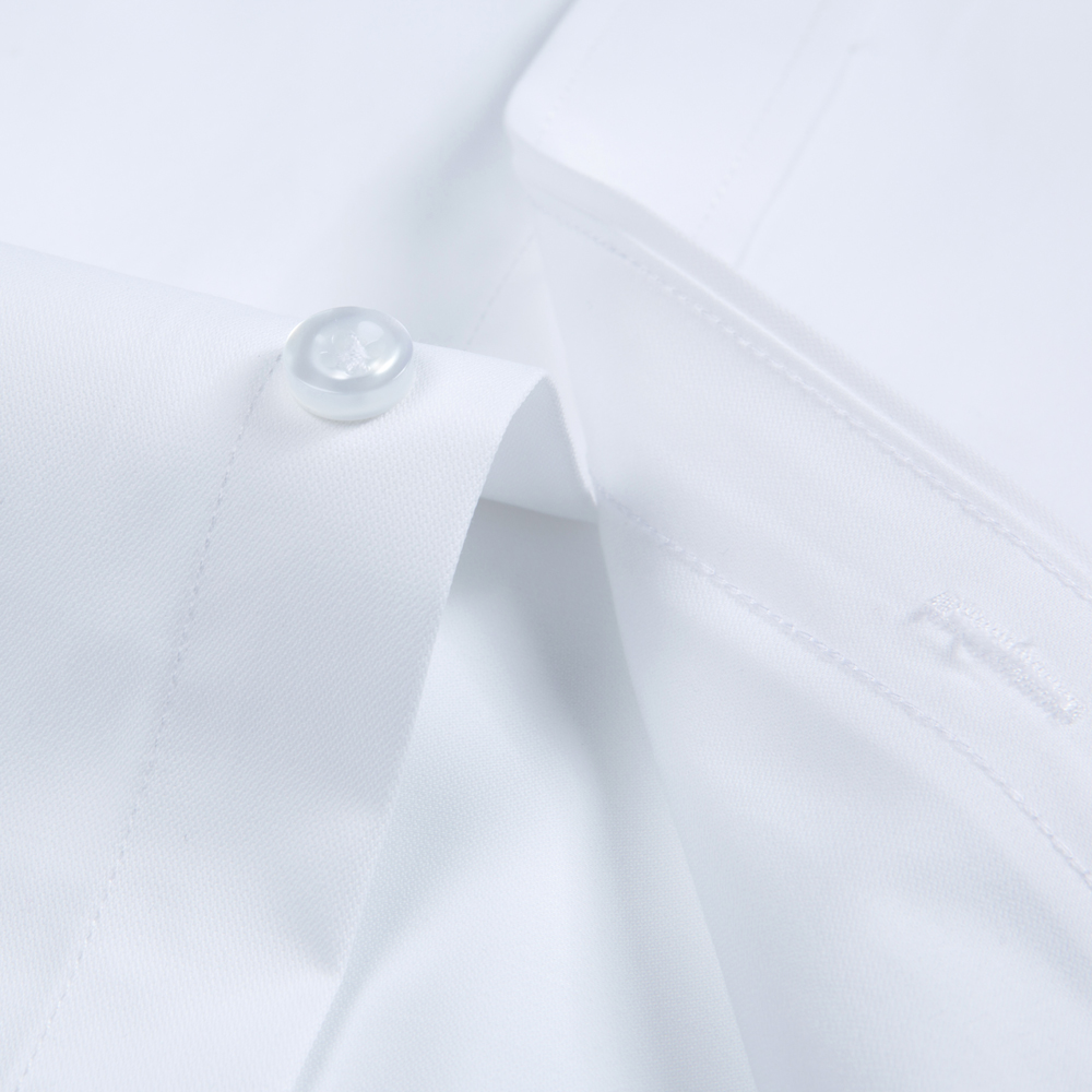 White Solid Color Men's Long S – Men Formal Office Wear Shirts Bewertung und Preis