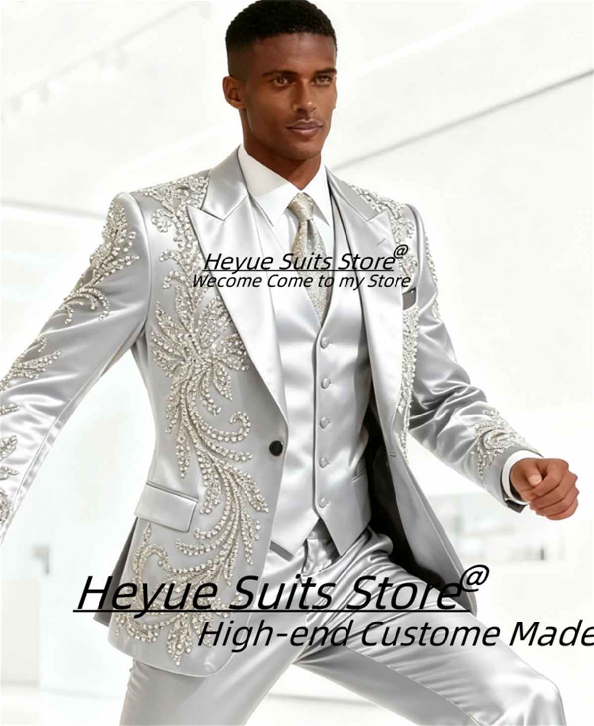 High End Customized Men Suit L – Men'S Used Formal Wear Bewertung und Preis