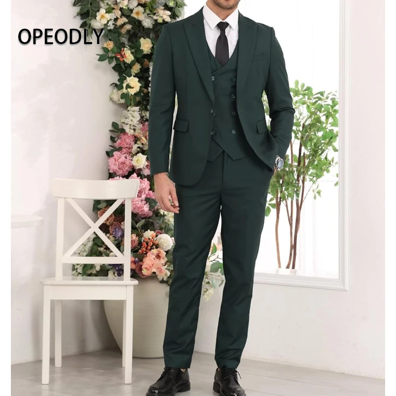 OPEODLY Men 3 Piece Suit Slim  – Men Formal Wear For Dinner Bewertung und Preis