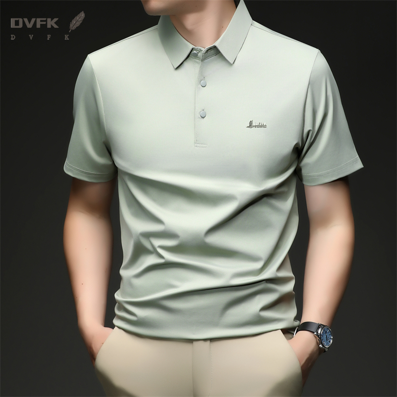 Men's Summer Polo T Shirt Shor – Men Formal Office Wear Shirts Bewertung und Preis