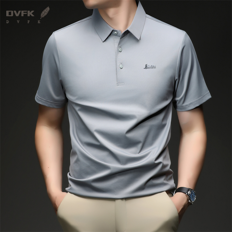 Men's Summer Polo T Shirt Shor – Men Formal Office Wear Shirts Bewertung und Preis