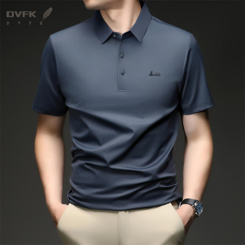 Men's Summer Polo T Shirt Shor – Men Formal Office Wear Shirts Bewertung und Preis
