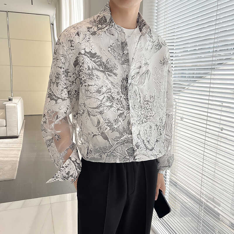 Men Summer Hollow Flowers Orga – Korean Men Formal Wear Bewertung und Preis