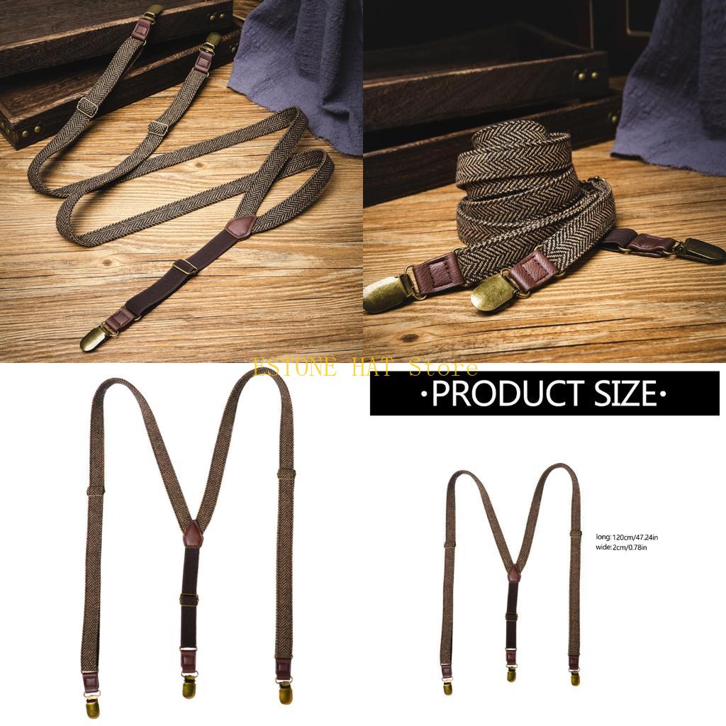 49MF 3 Clip Men Suspenders Ela – Suspender Clip Formal Bewertung und Preis