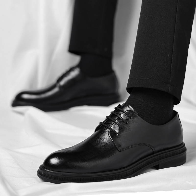 Mens Black Textured Leather Po – Men Formal Wear All Black Bewertung und Preis