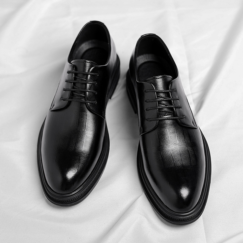 Mens Black Textured Leather Po – Men Formal Wear All Black Bewertung und Preis