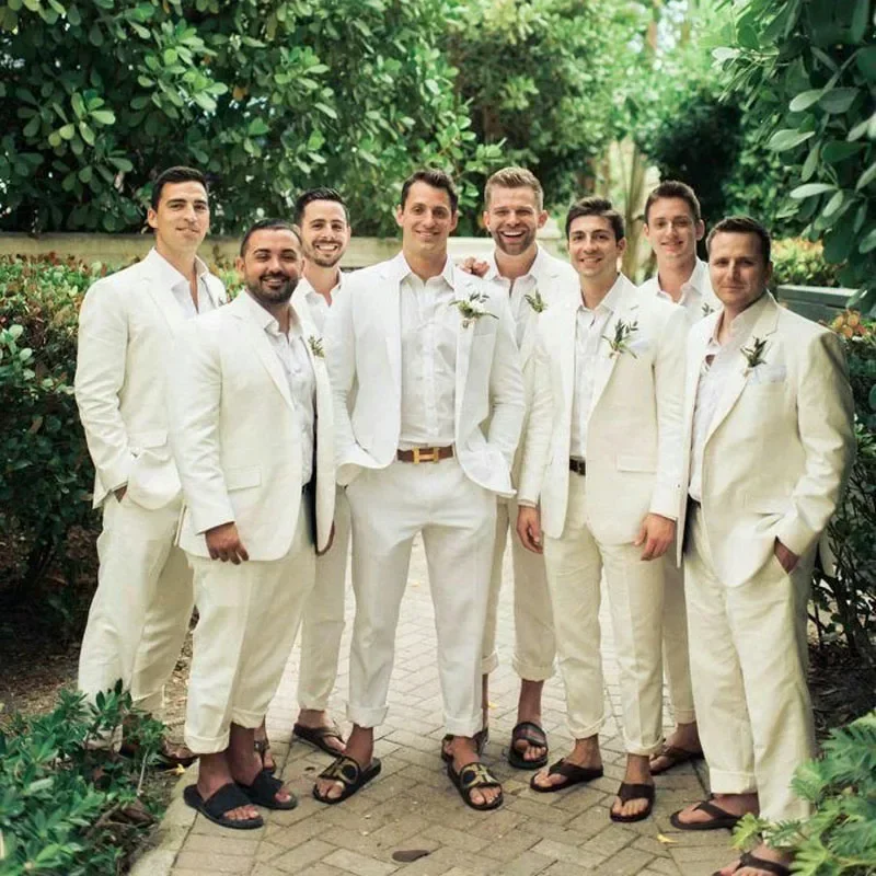 Linen Wedding Tuxedo For Men S – Men Formal Wear Summer Bewertung und Preis