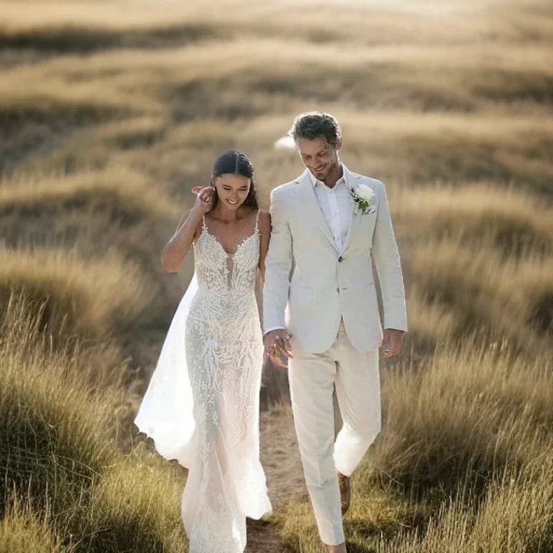 Linen Wedding Tuxedo For Men S – Men Formal Wear Summer Bewertung und Preis