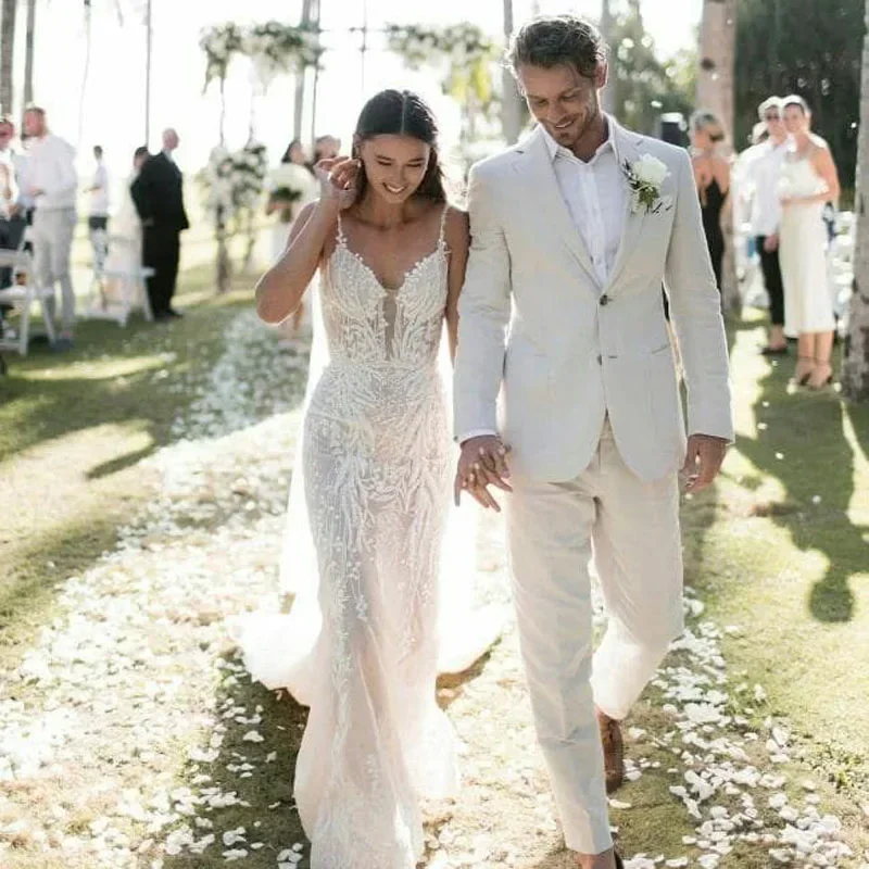 Linen Wedding Tuxedo For Men S – Men Formal Wear Summer Bewertung und Preis