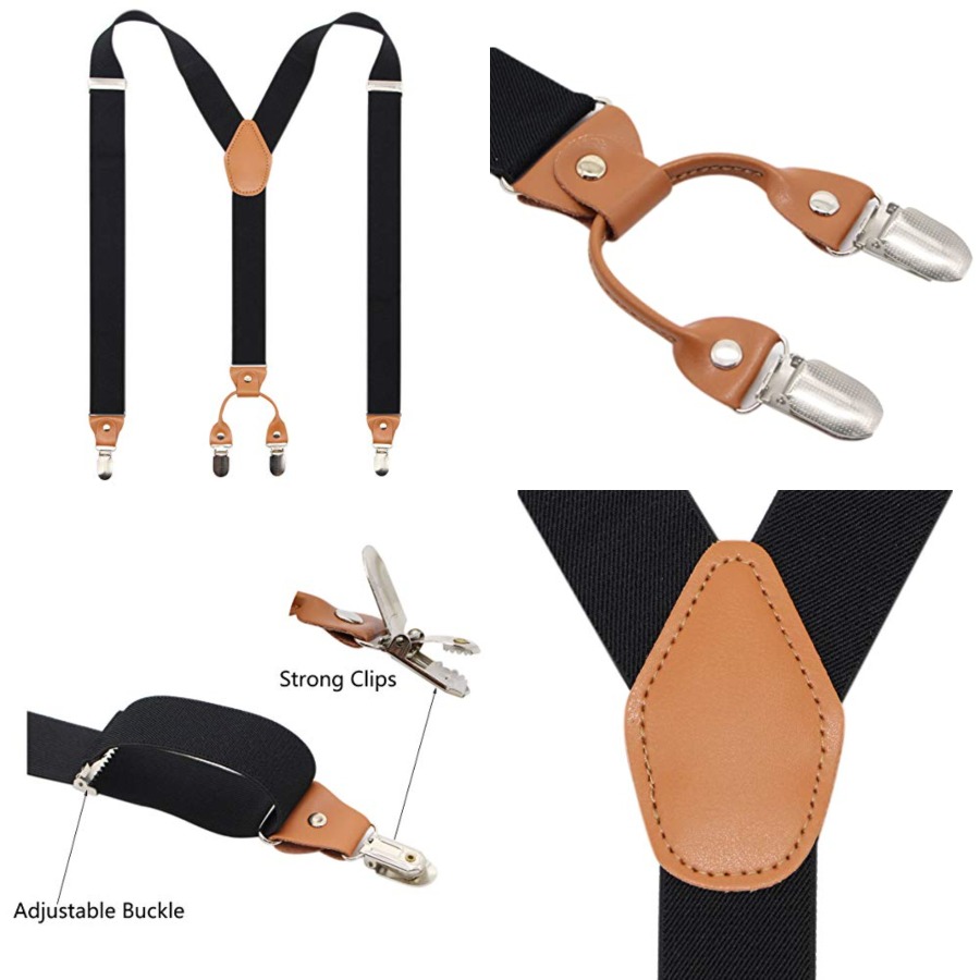 Men’s Y-Back 4 Metal Clip Elas – Suspender Clip Formal Bewertung und Preis