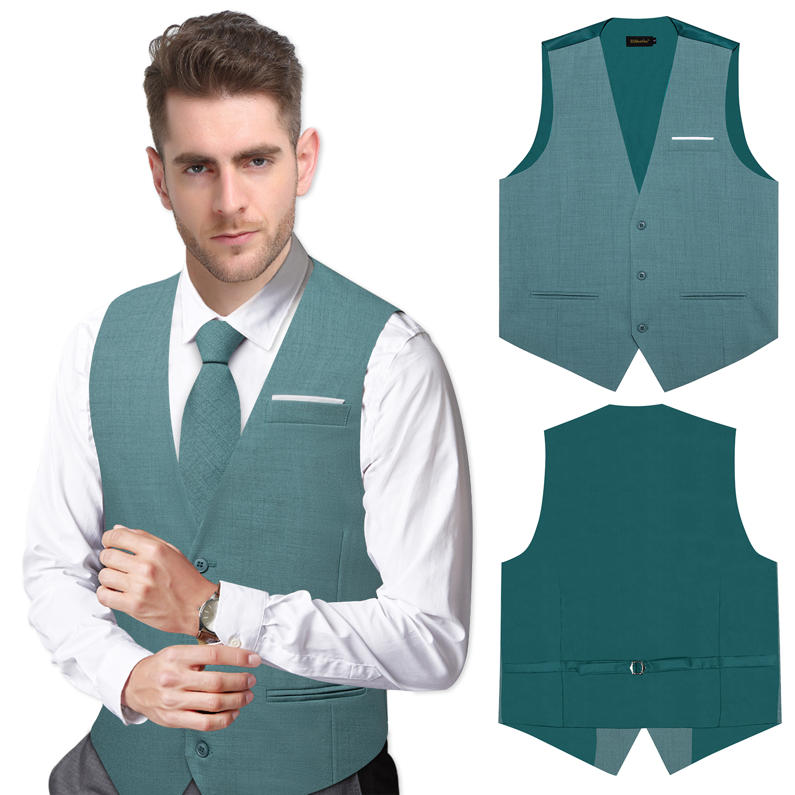Basic Solid Waistcoat Loose Fi – Men'S Formal Wear Waistcoat Bewertung und Preis