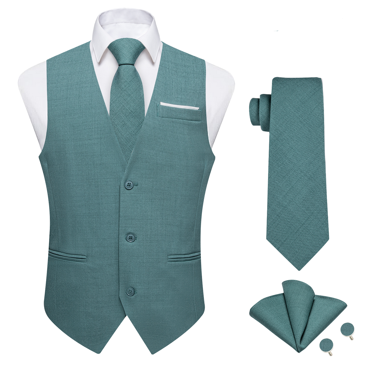 Basic Solid Waistcoat Loose Fi – Men'S Formal Wear Waistcoat Bewertung und Preis