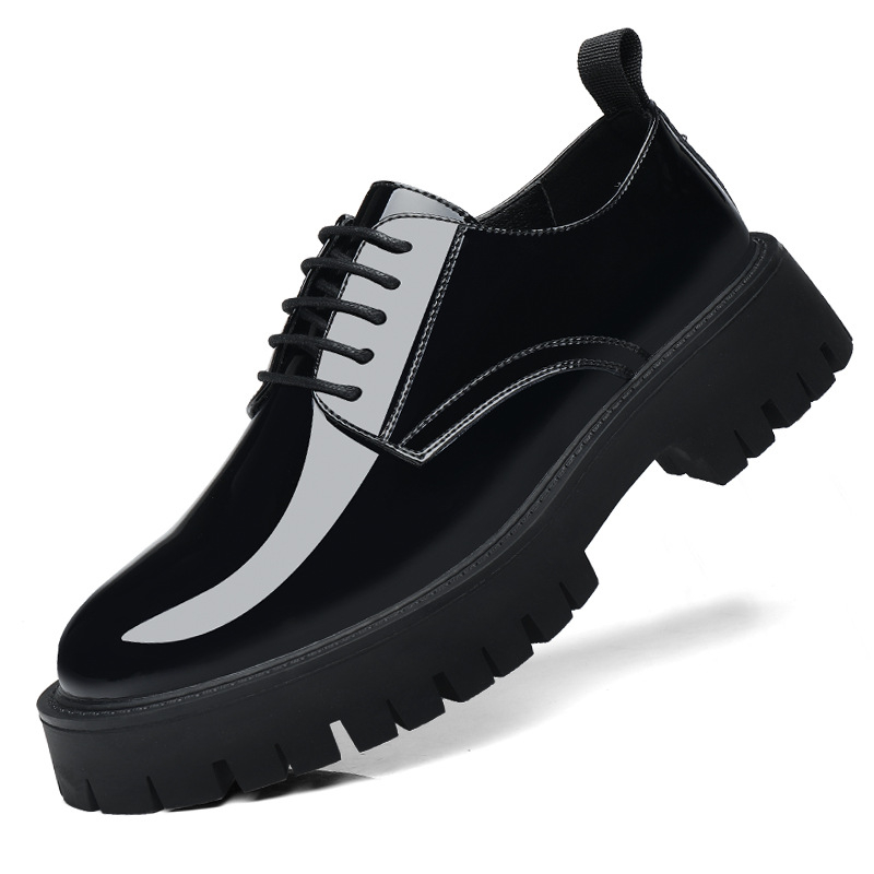 Mens Black Patent Leather Lace – Men Formal Wear All Black Bewertung und Preis