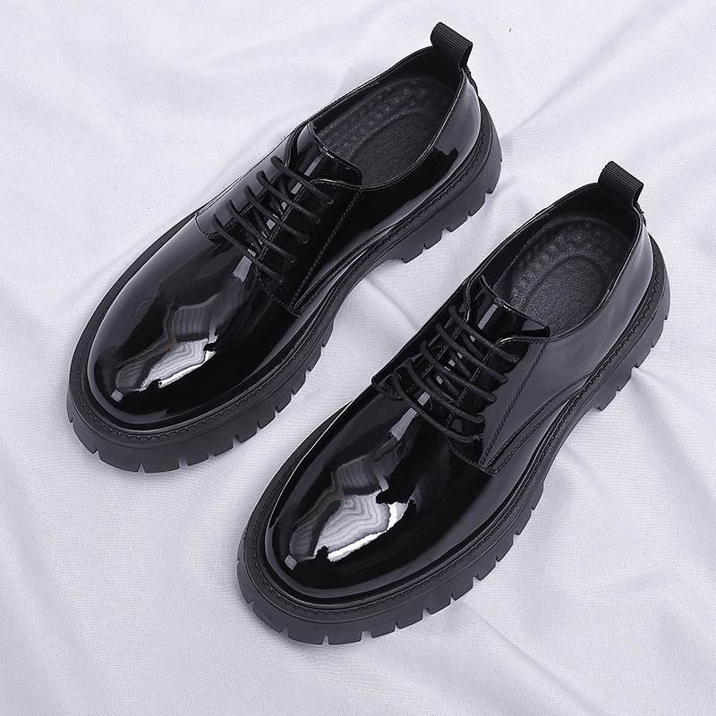 Mens Black Patent Leather Lace – Men Formal Wear All Black Bewertung und Preis