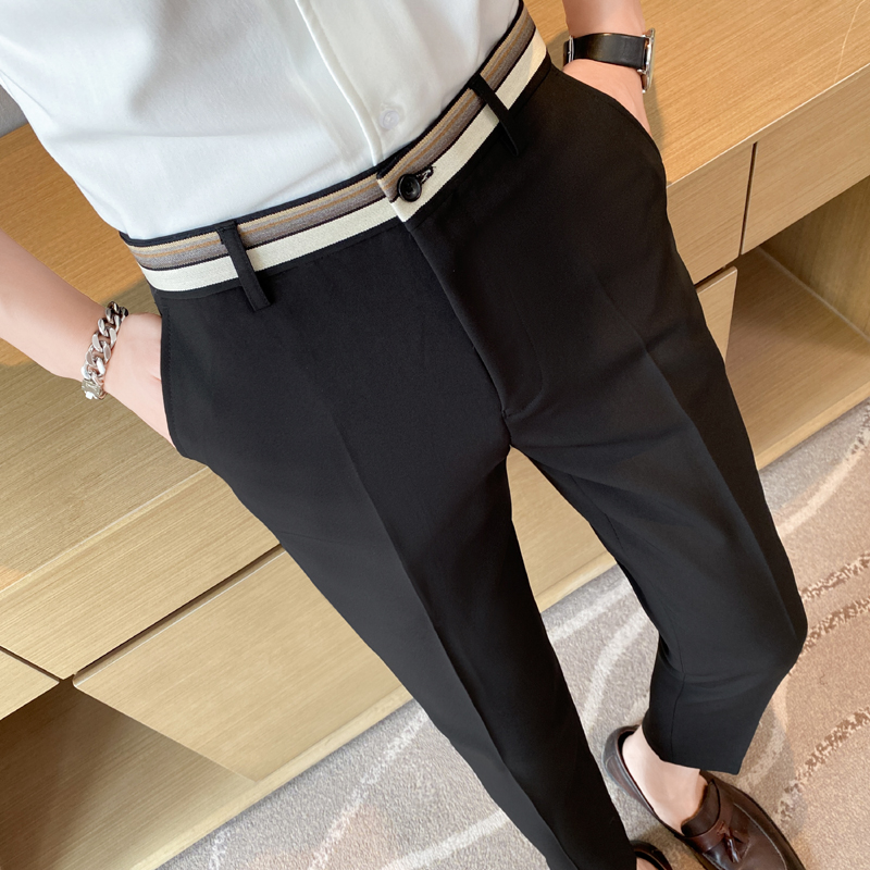 Fashion Waist Stripes Suit Pan – Men'S Used Formal Wear Bewertung und Preis