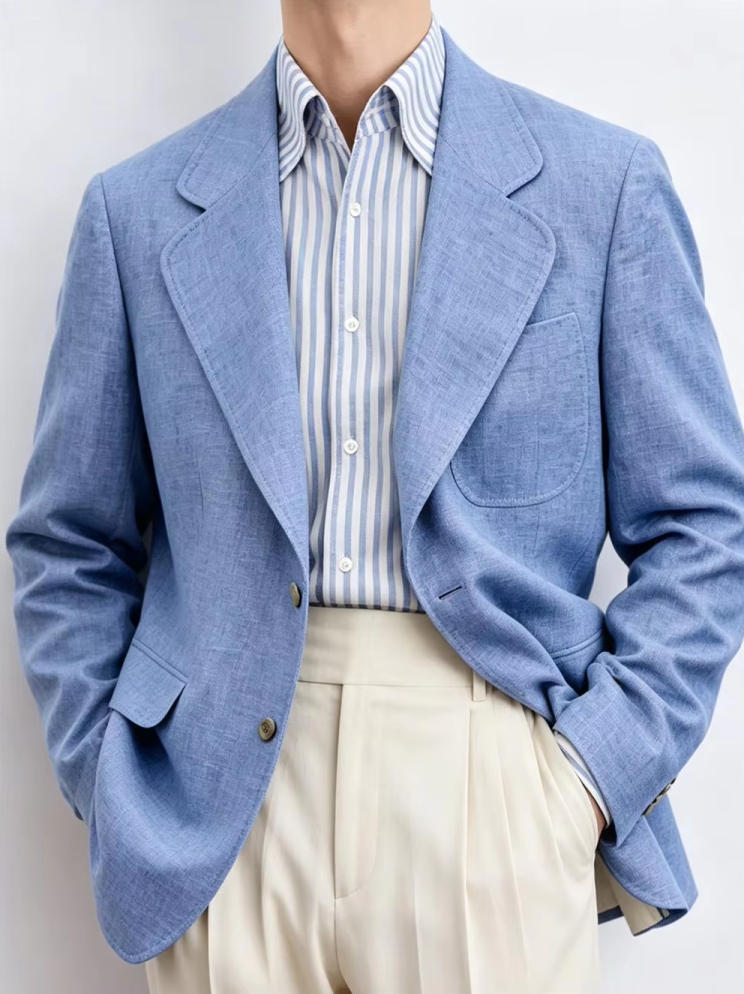 Only Linen Men's Blazer 1PCS B – Men Formal Wear Summer Bewertung und Preis