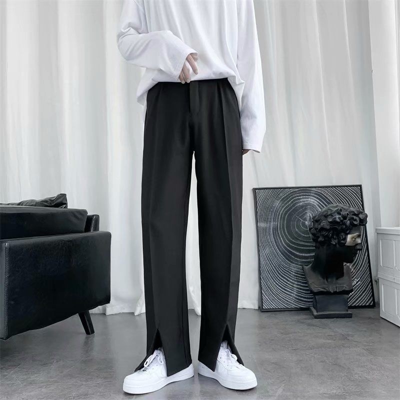 Spring/Summer Black Suit Pants – Korean Men Formal Wear Bewertung und Preis