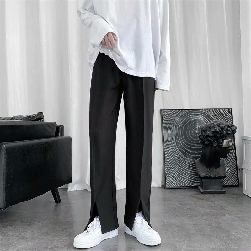 Spring/Summer Black Suit Pants – Korean Men Formal Wear Bewertung und Preis