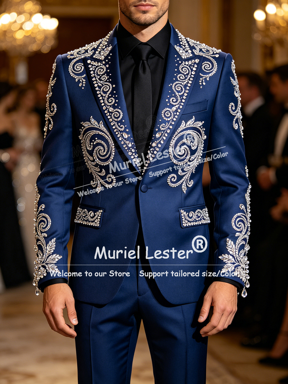Glitter Jewelry Beading Suit M – Men Formal Wear Pants Bewertung und Preis