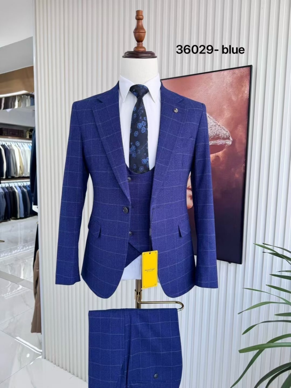Plaid Men's Handsome Suit Set  – Men Formal Wear Sale Bewertung und Preis