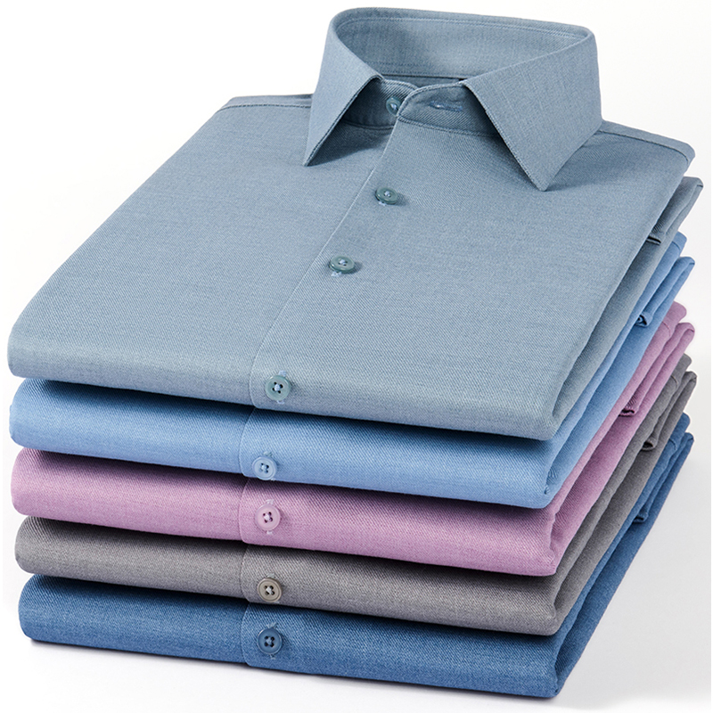 Men's Slim Fit Wool Long Sleev – Men Formal Office Wear Shirts Bewertung und Preis