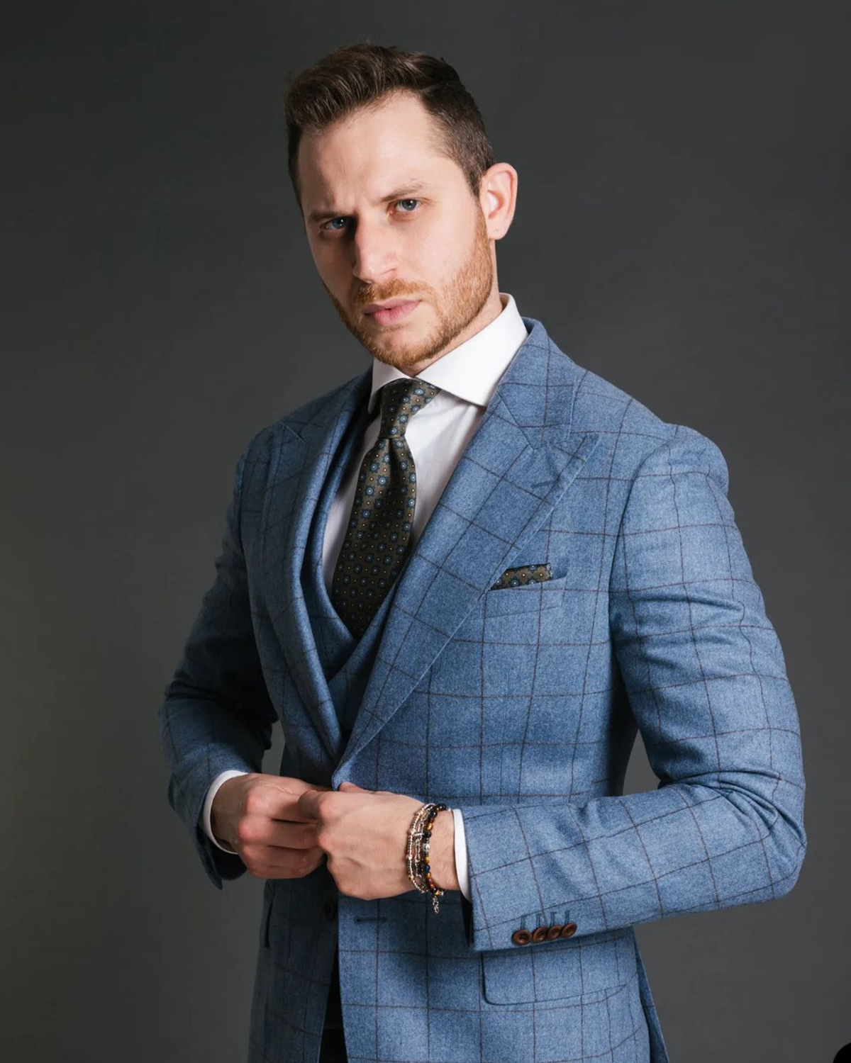 Blue Vintage Men Suit Tailor-M – Men Formal Wear Pants Bewertung und Preis