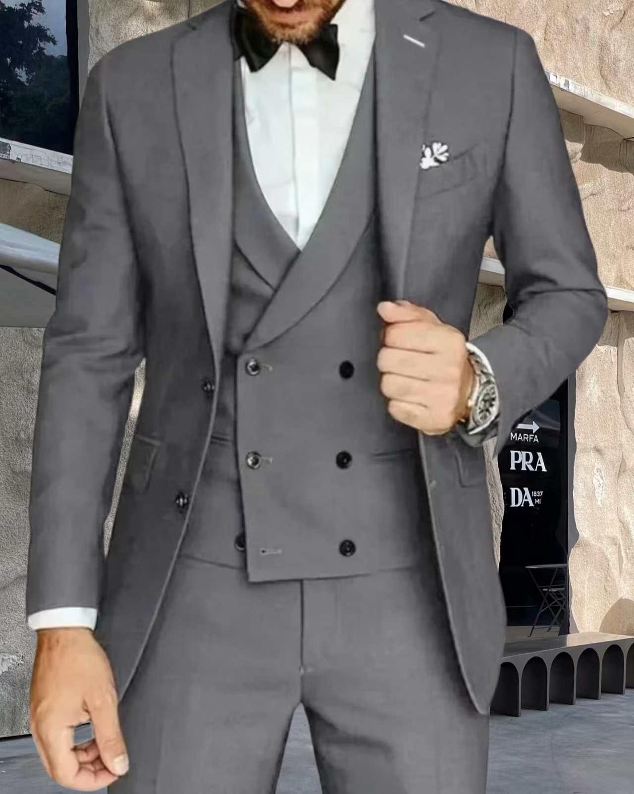 Men's Solid Color Tuxedo Suits – Men'S Formal Wear Waistcoat Bewertung und Preis