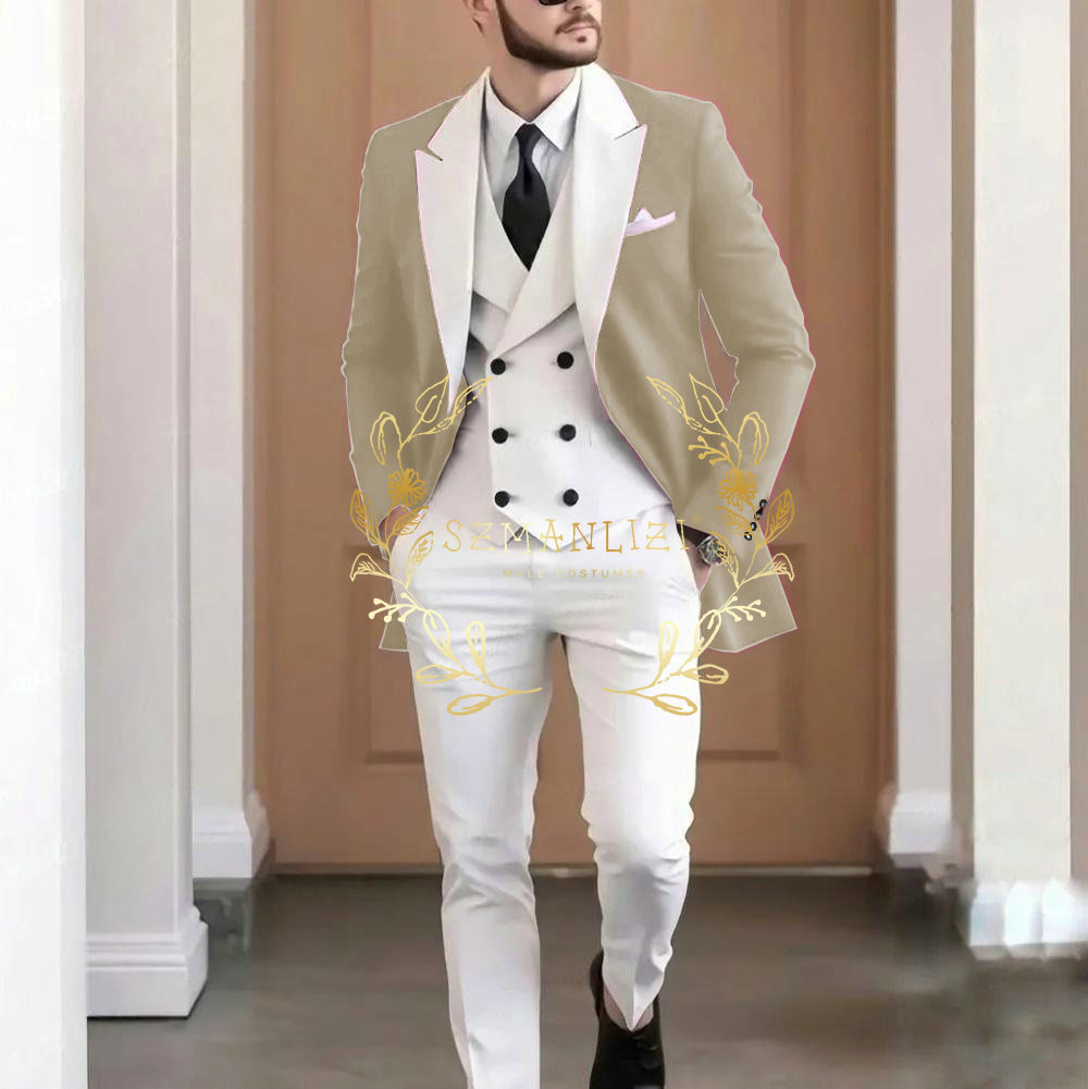 Elegant Burgundy 3-pieces Men' – Men Formal Wear Pants Bewertung und Preis