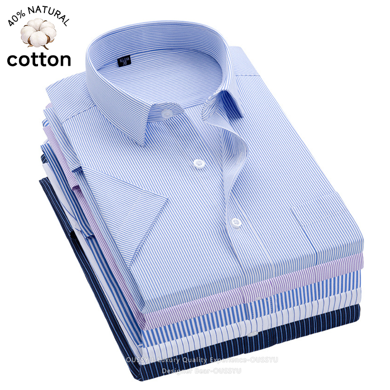 Brand Clothing Men's Business  – Men Formal Office Wear Shirts Bewertung und Preis